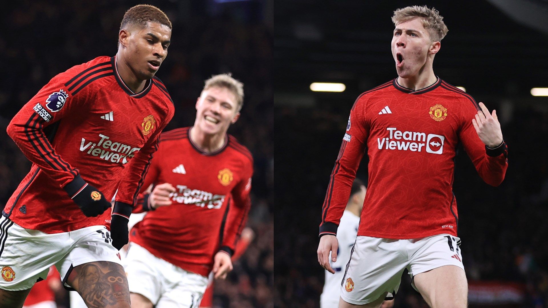 Rashford Hojlund Man Utd gfx