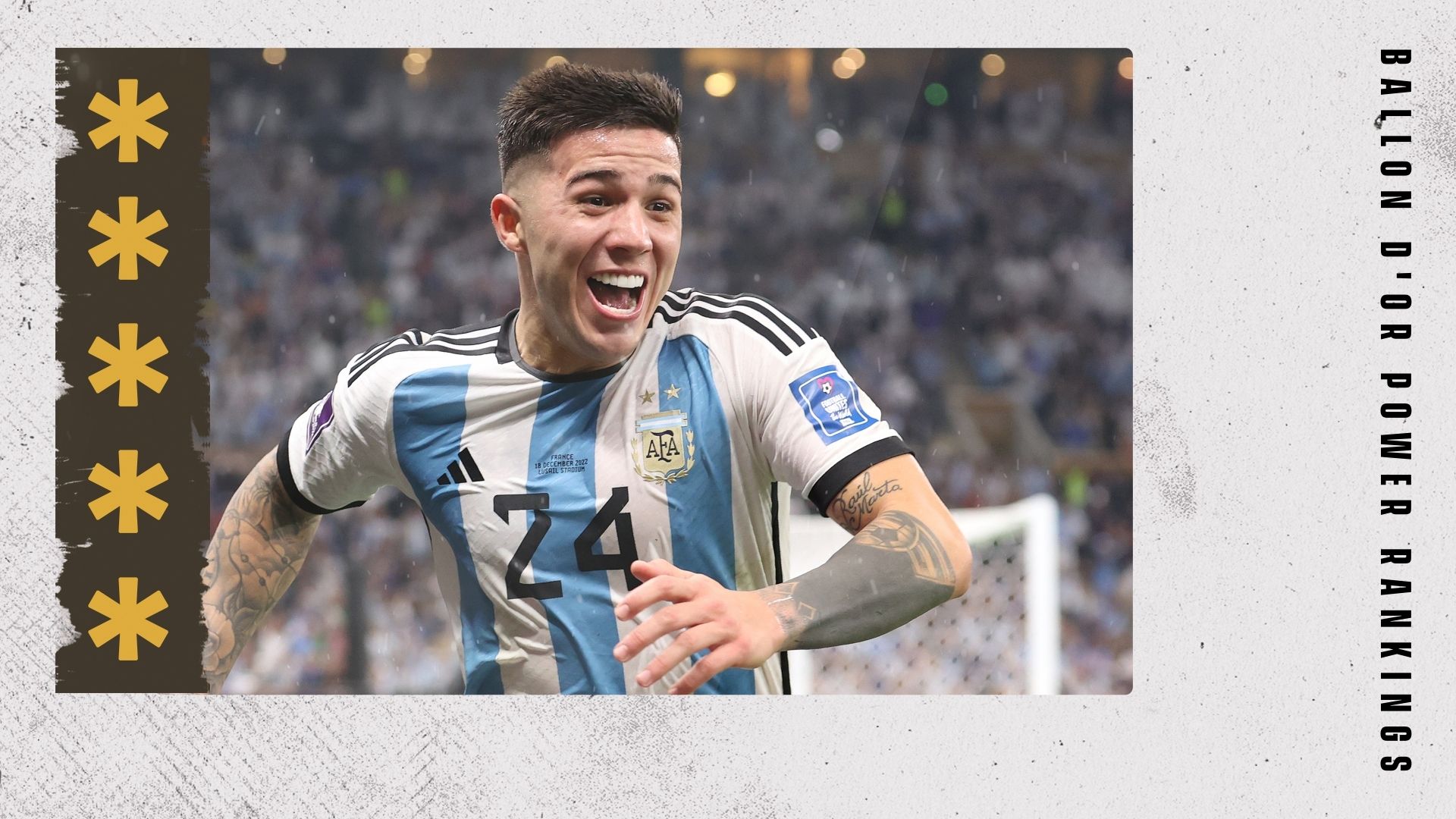 Enzo Fernandez Ballon d'Or Rankings GFX