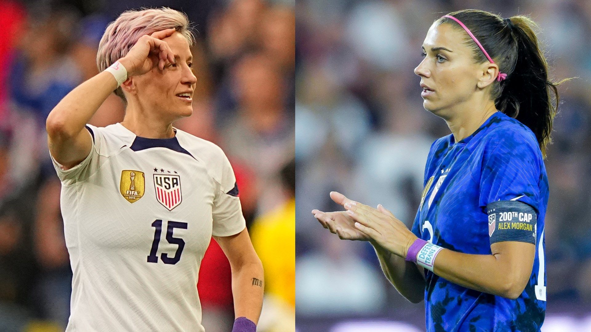 Megan Rapinoe Alex Morgan USWNT split