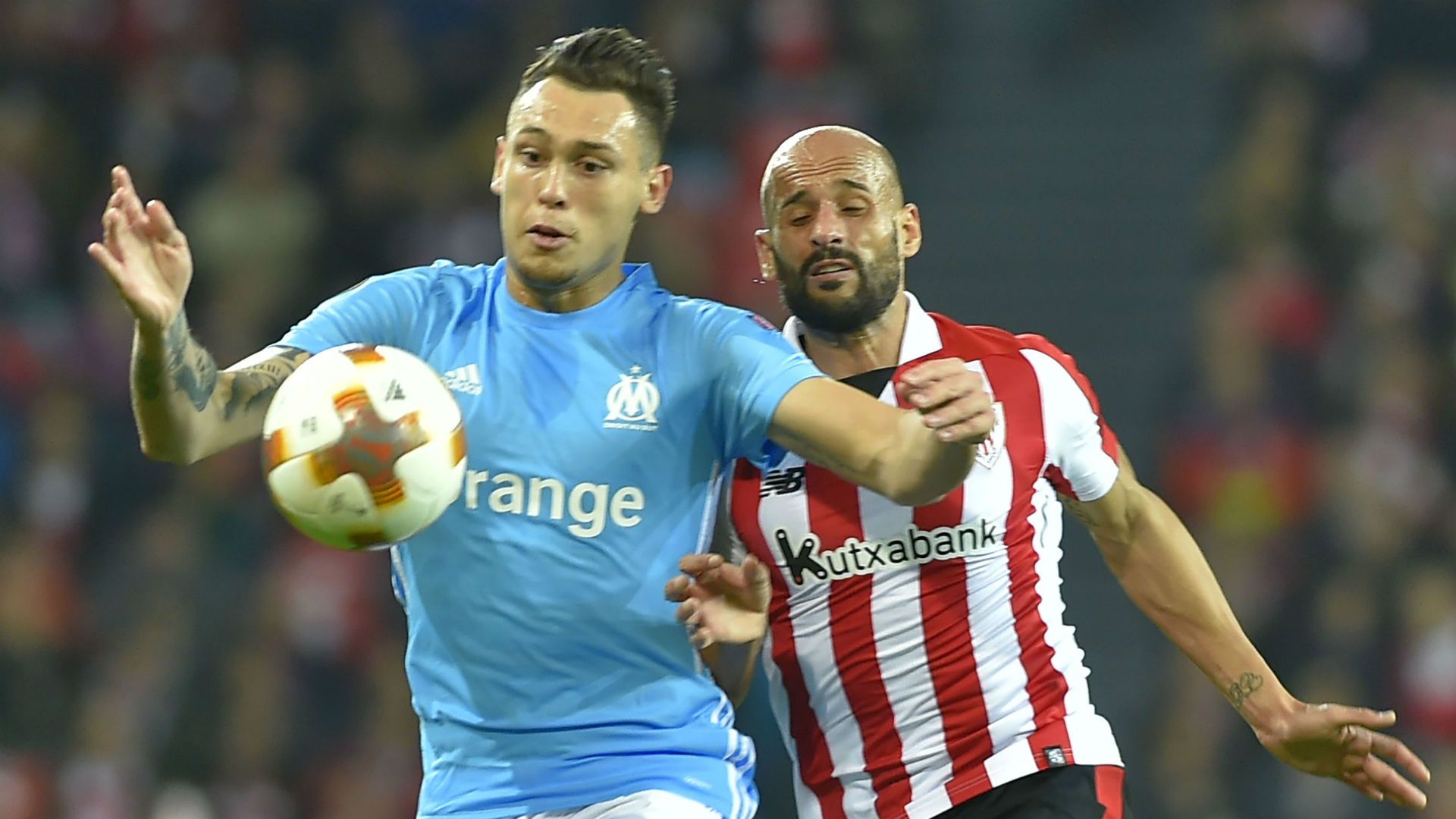 Lucas Ocampos Mikel Rico Athletic Bilbao Marseille Europa League 15032018