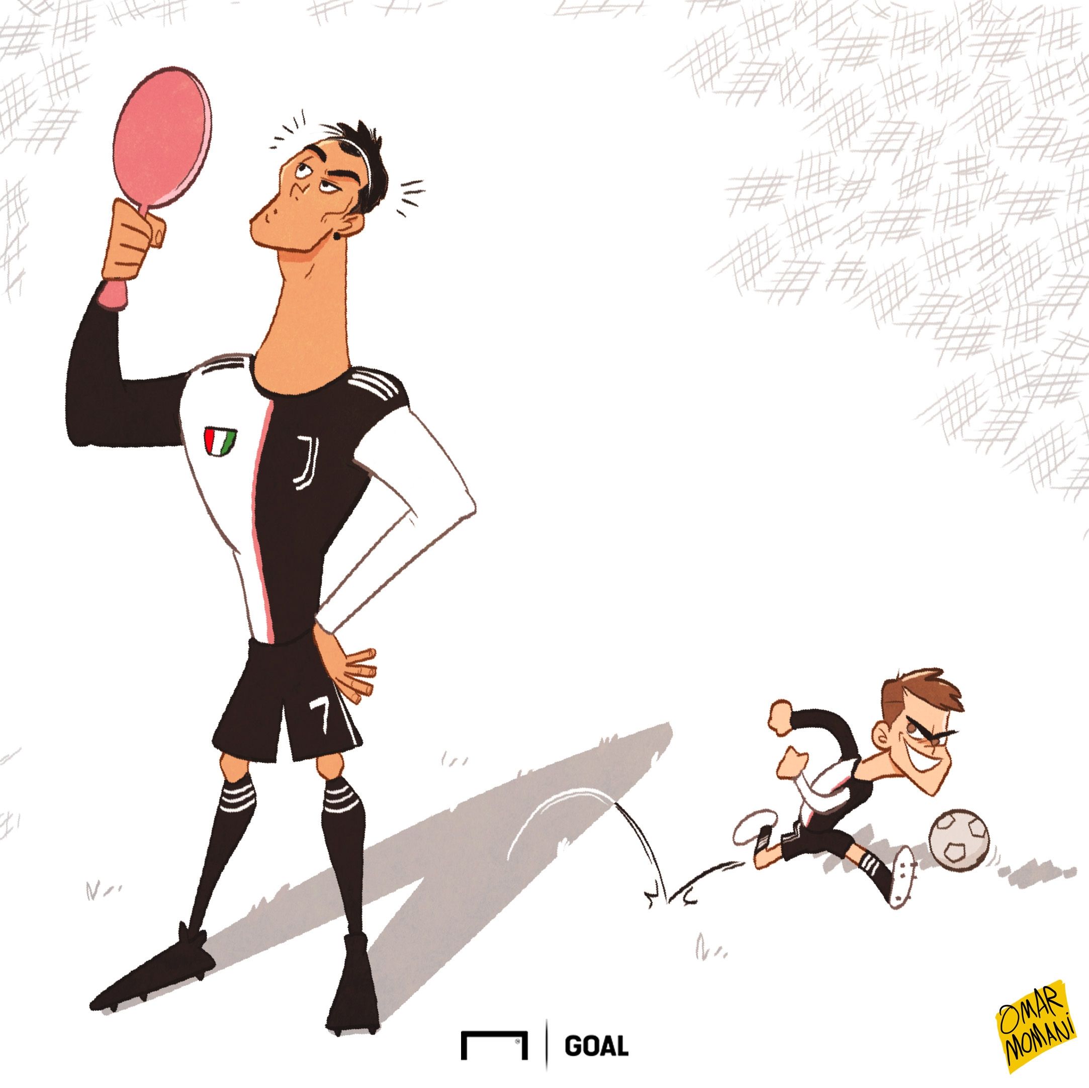 Cristiano Ronaldo Paulo Dybala Cartoon