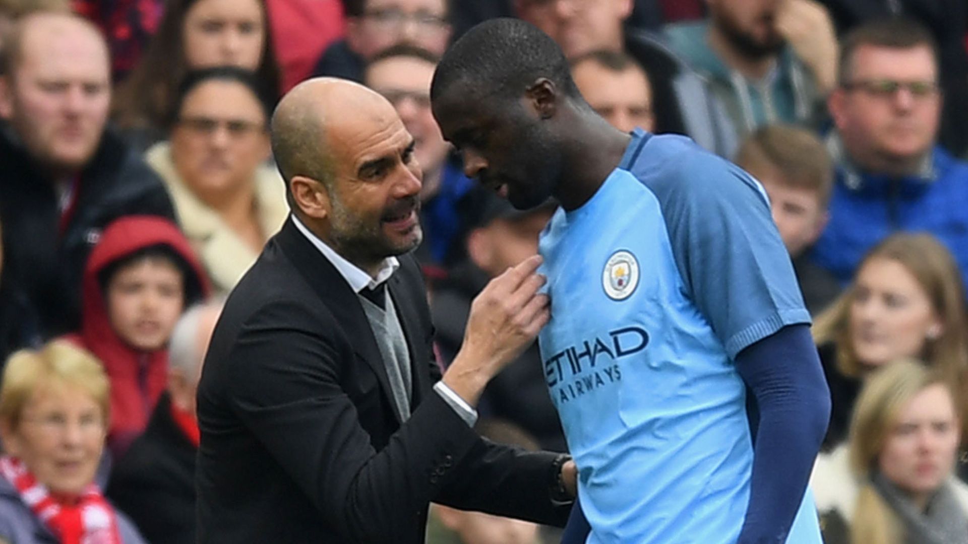 Pep Guardiola Yaya Toure 11032017