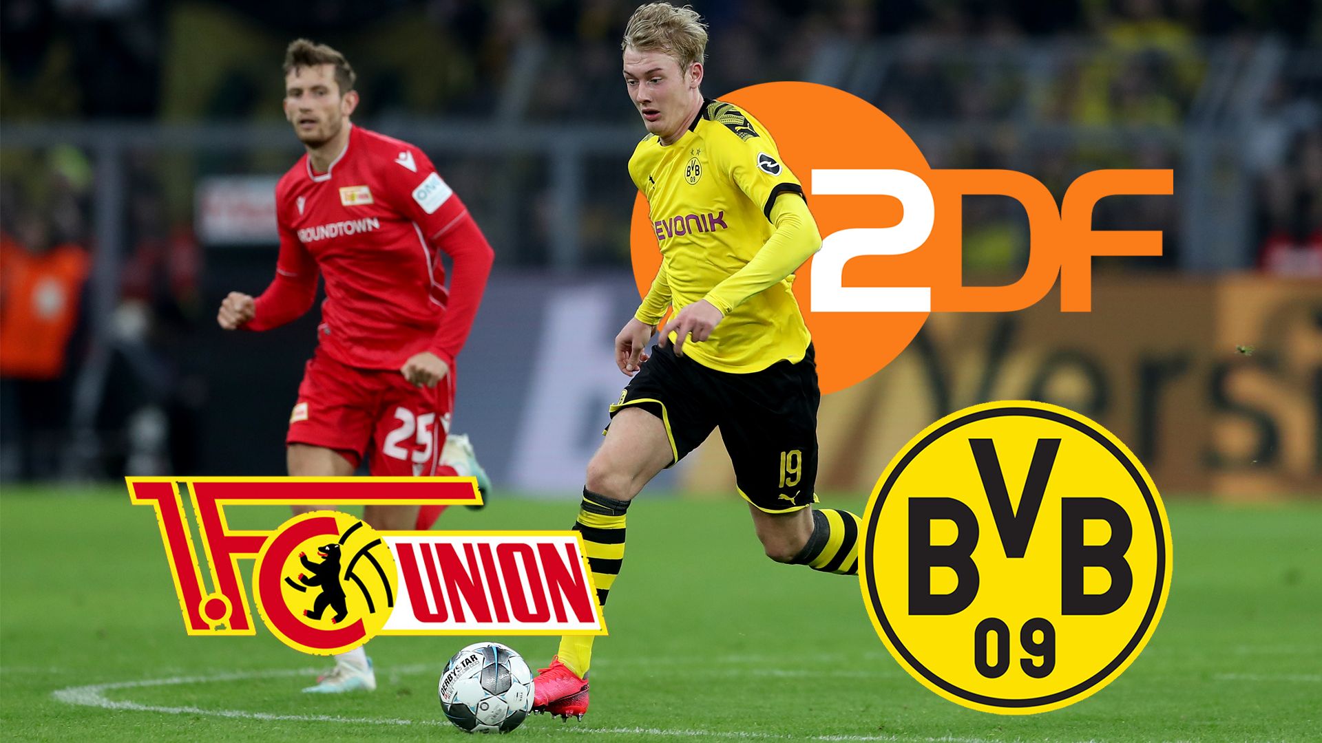 Header FC union berlin bvb borussia dortmund free-tv zdf brandt julian bundesliga heute live tv live-stream