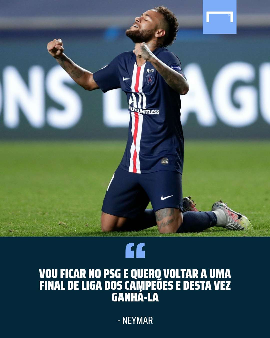 Neymar PSG Quote Portuguese