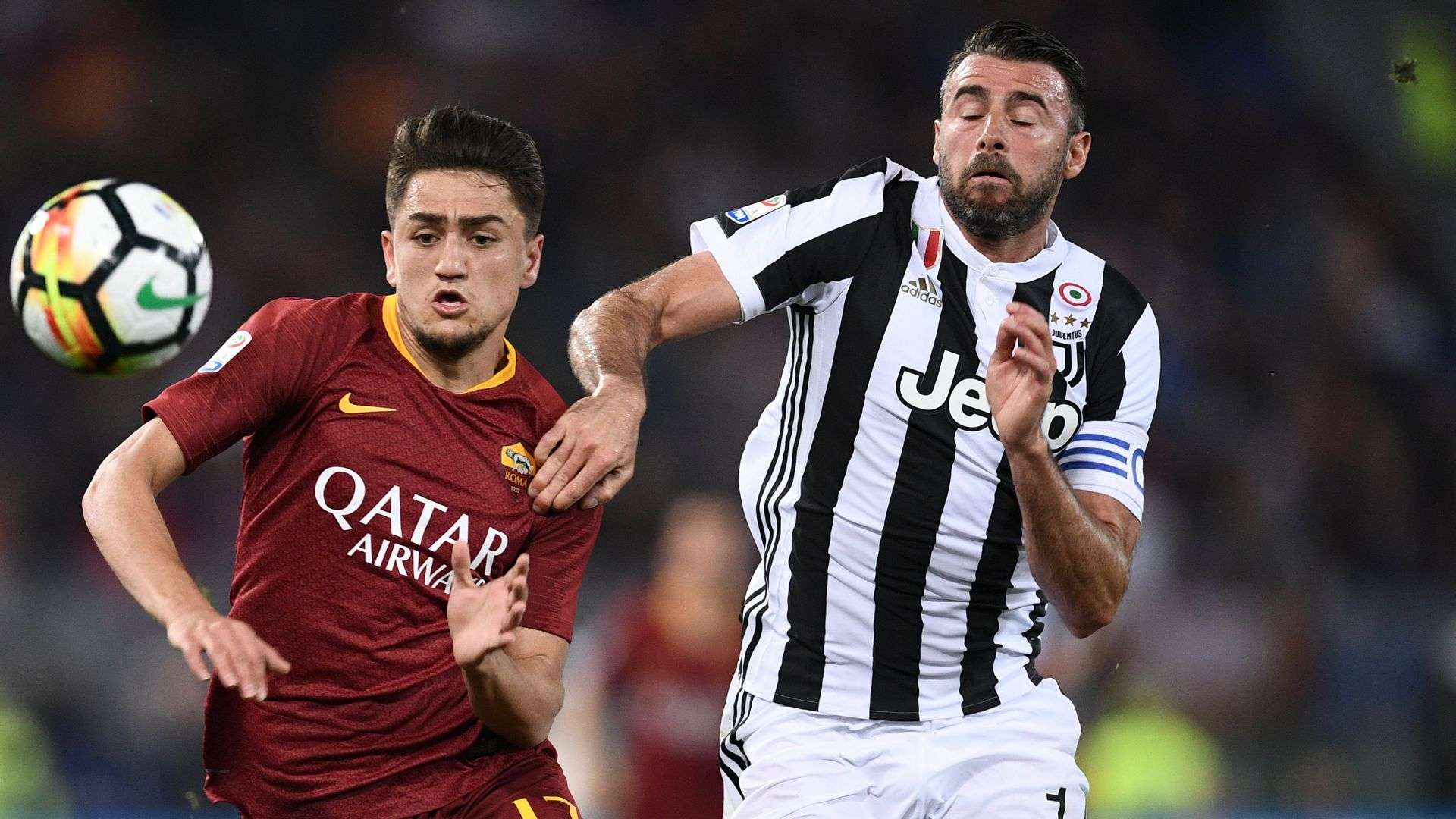 Cengiz Under Andrea Barzagli Roma Juventus Serie A 05132018