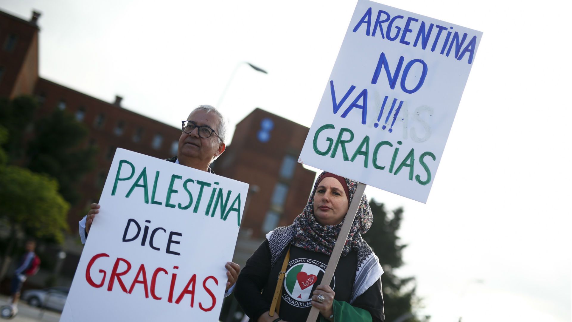 Protesto Argentina Palestina pré-Copa 2018 02 04 2019