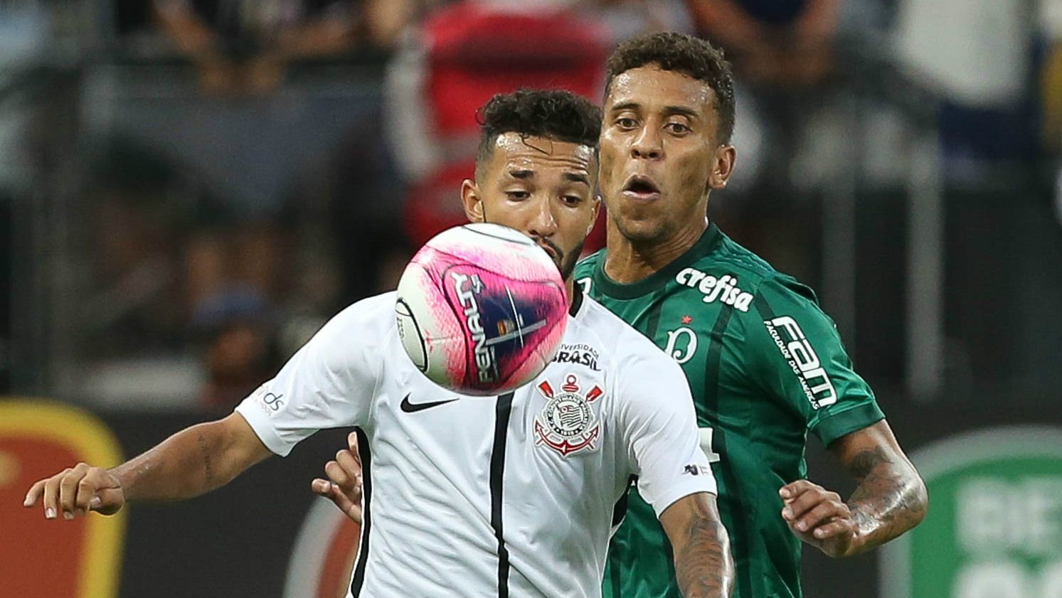 Clayson e Marcos Rocha - Corinthians x Palmeiras - 24/02/2018