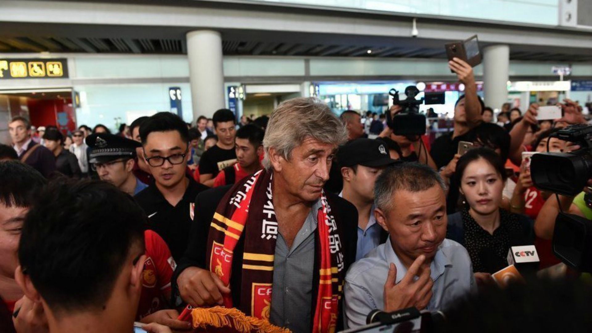 Manuel Pellegrini llegó a China