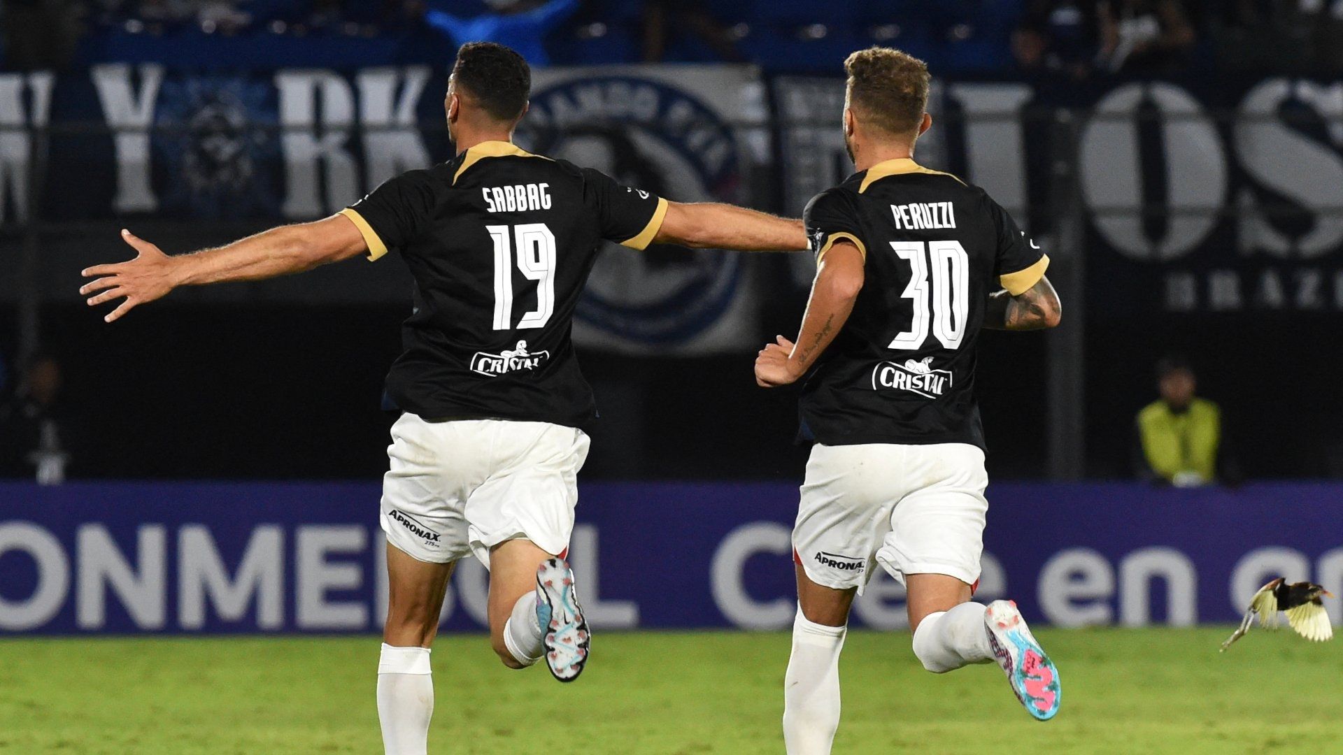 Sabbag, do Alianza Lima, comemora gol contra o Libertad, pela Copa Libertadores 2023
