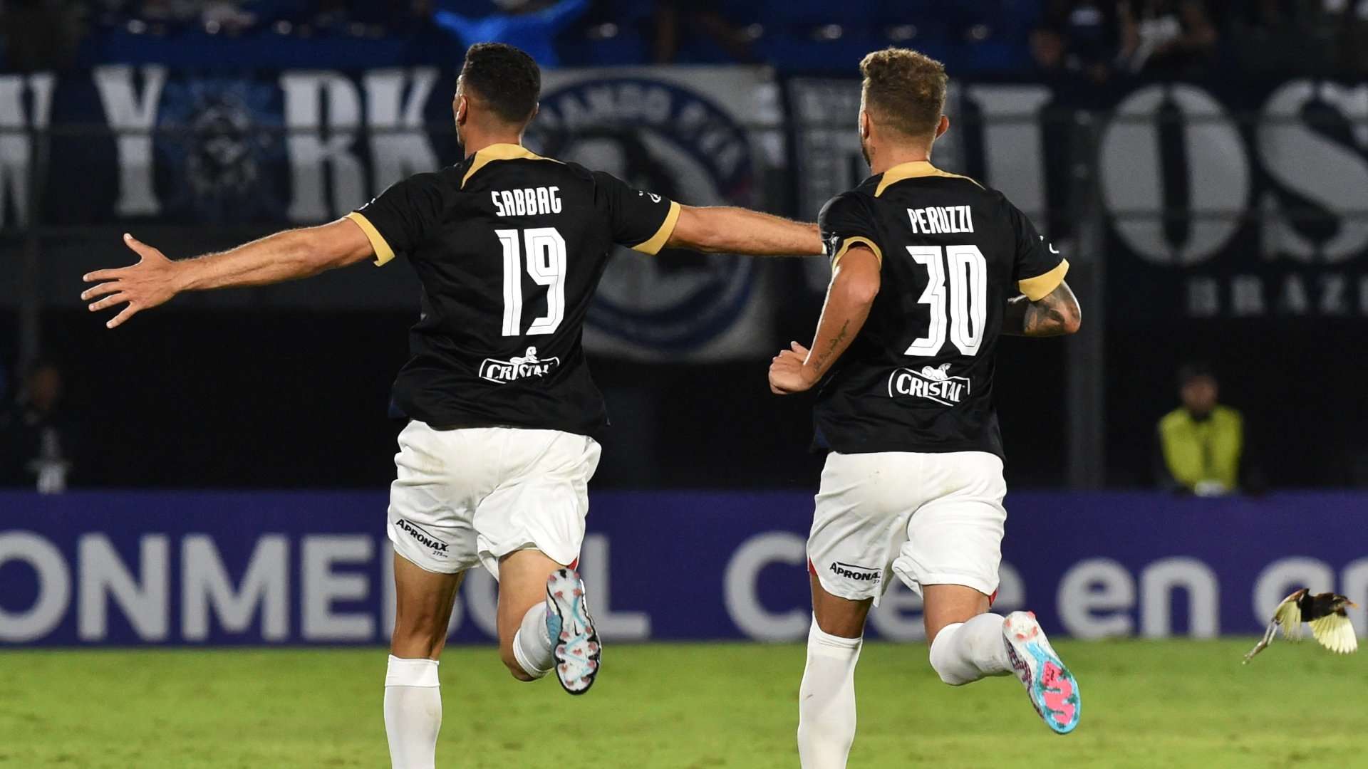 Sabbag, do Alianza Lima, comemora gol contra o Libertad, pela Copa Libertadores 2023