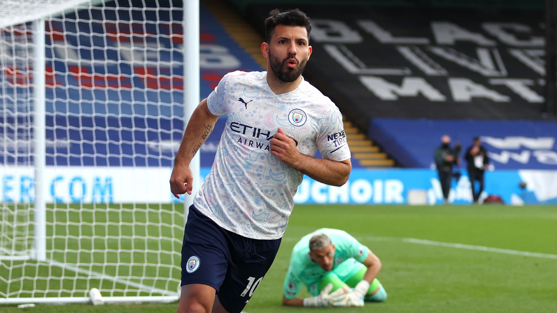 Sergio Aguero Manchester City Crystal Palace Premier League 2020-21