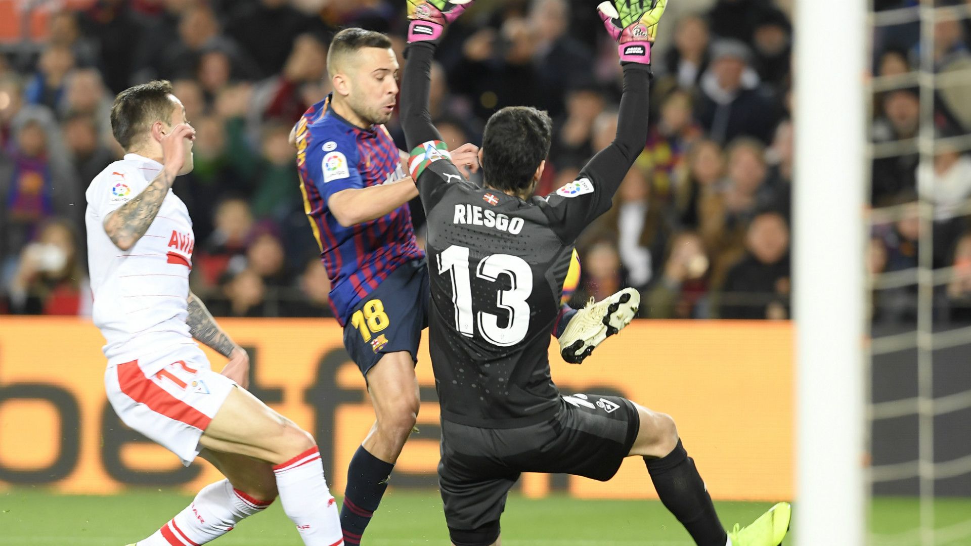 JORDI ALBA ASIER RIESGO BARCELONA EIBAR LALIGA