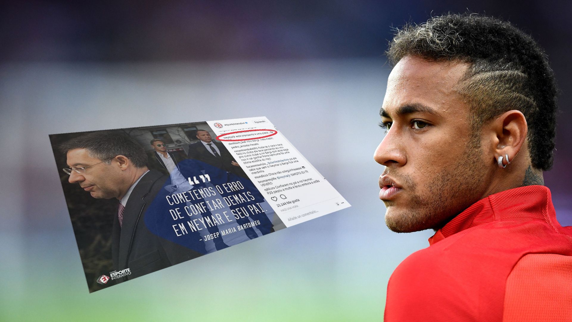 GFX Neymar Bartomeu Instagram