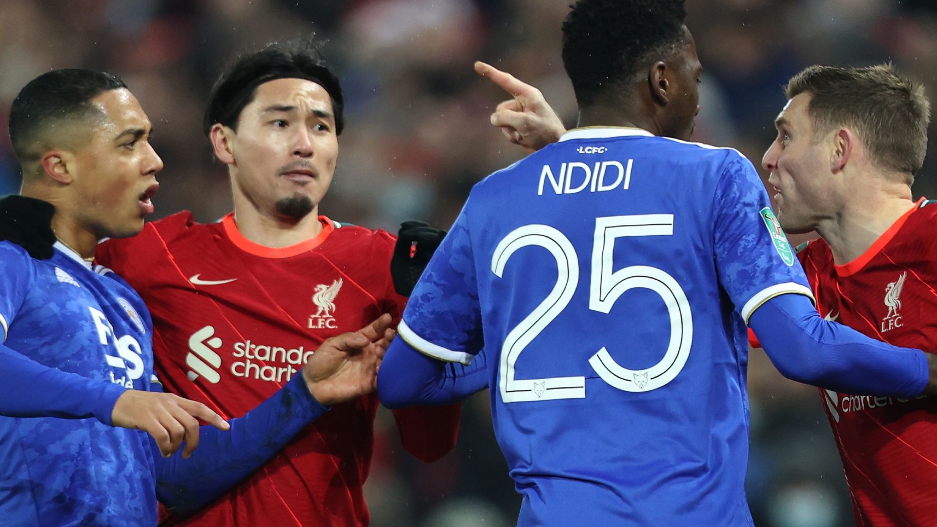 James Milner Youri Tielemans Liverpool Leicester 2021