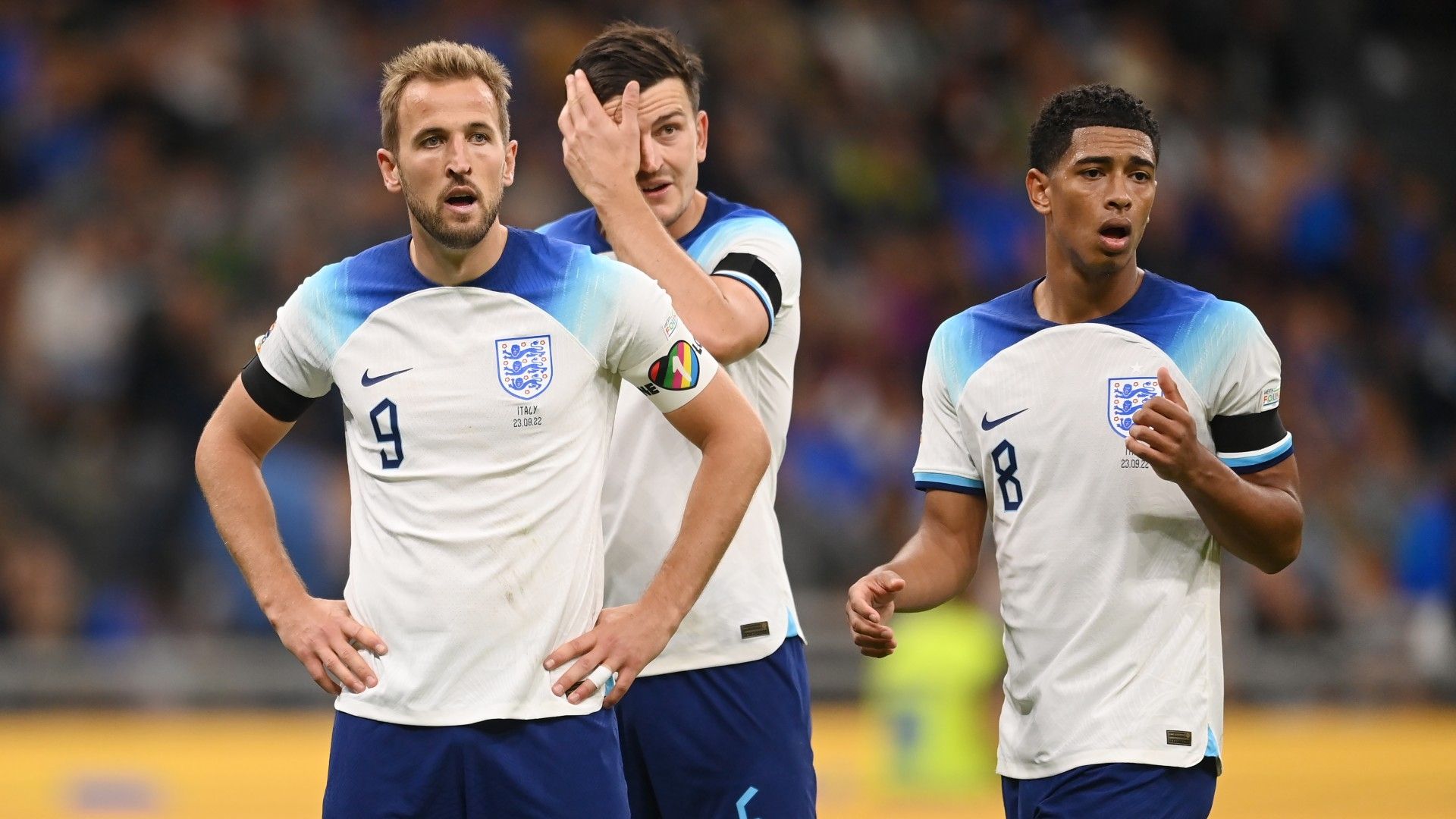 Harry Kane, Harry Maguire, Jude Bellingham, England 2022 