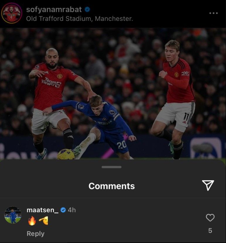 Sofyan Amrabat Ian Maatsen post