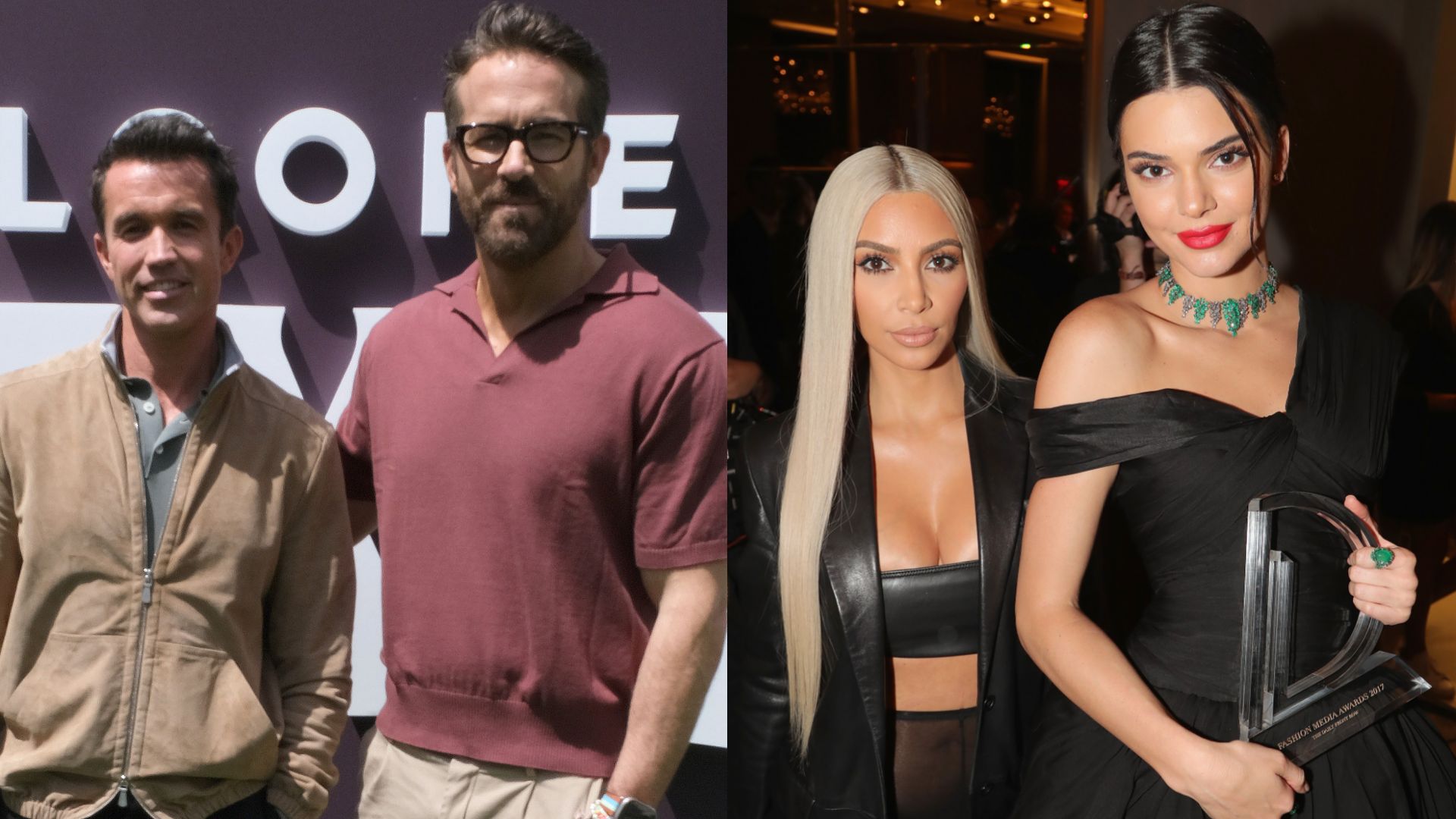 Ryan Reynolds Rob McElhenney Kim Kardashian Kendall