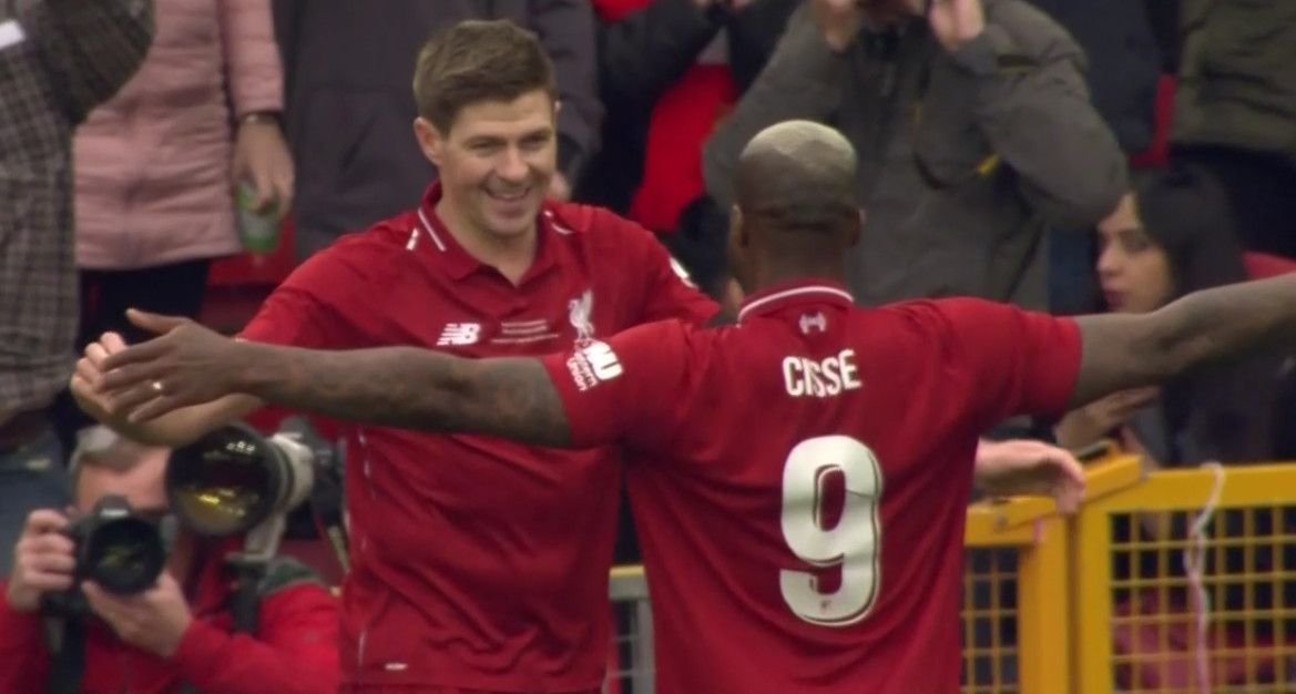 Gerrard Liverpool Legends Milan Glorie