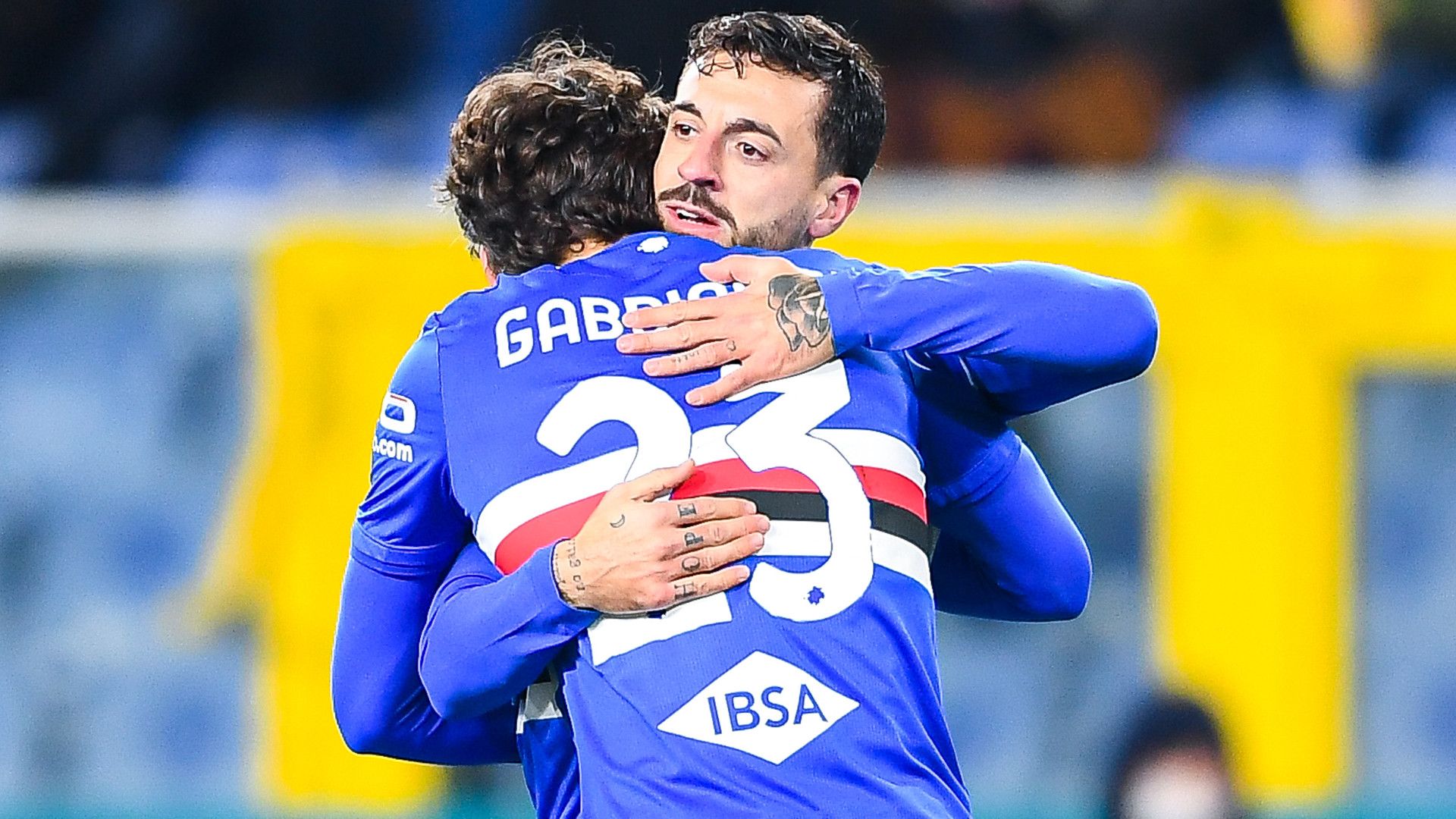 Gabbiadini Caputo Genoa Sampdoria