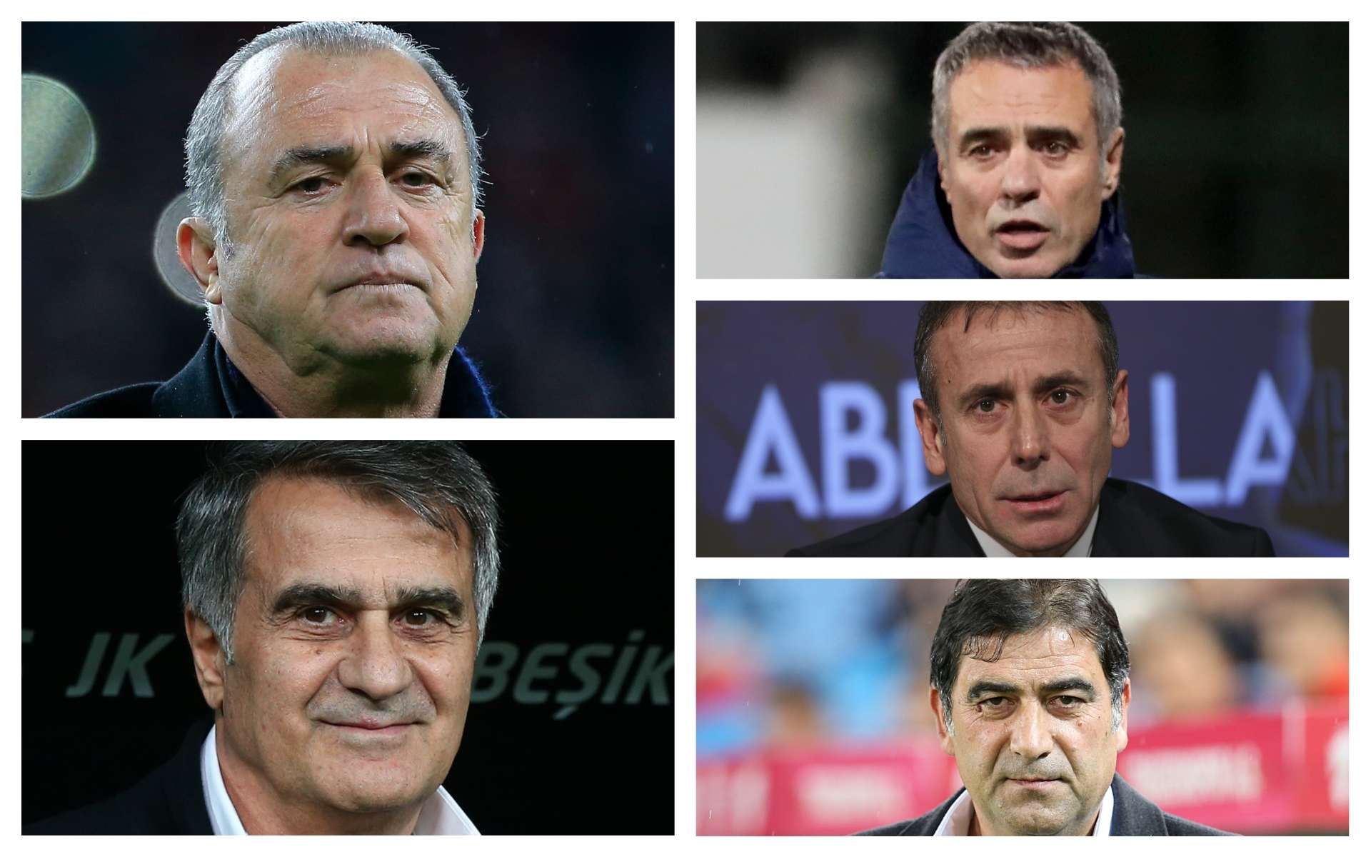 Fatih Terim Senol Gunes Ersun Yanal Abdullah Avci Unal Karaman Collage