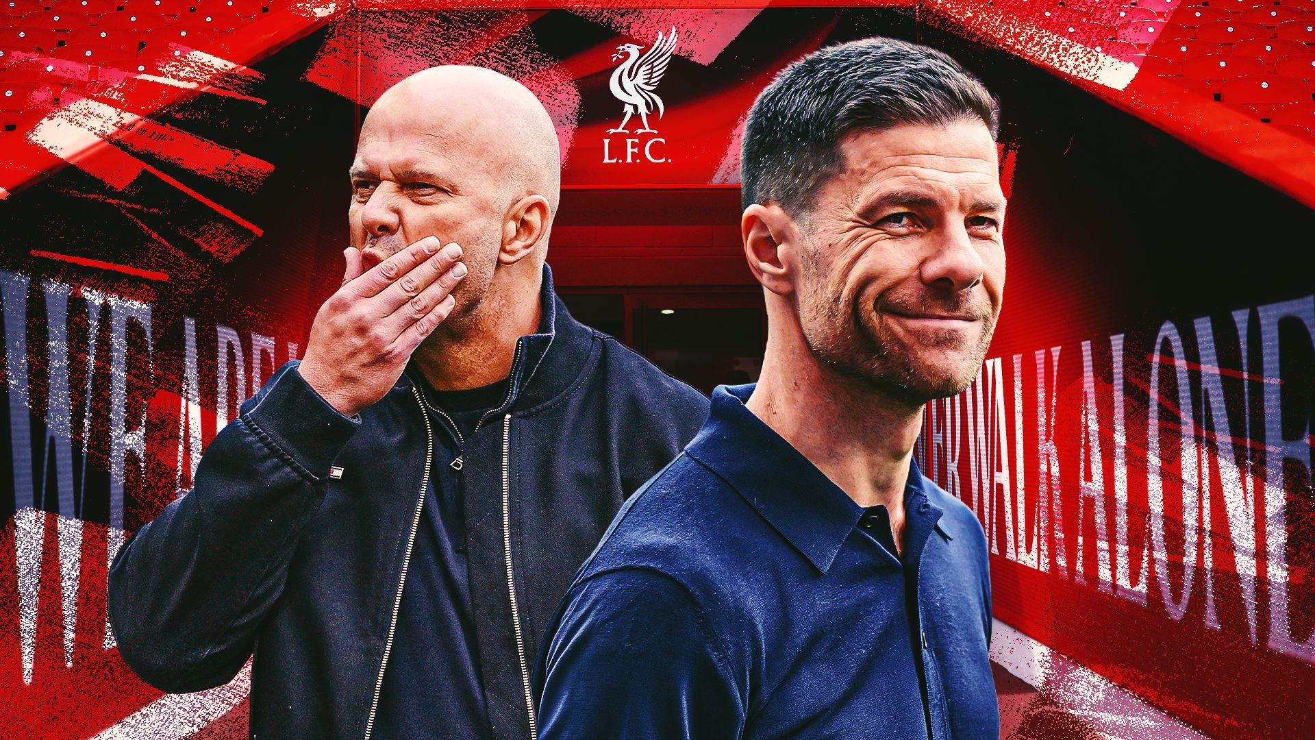 Xabi Alonso Arne Slot Liverpool GFX