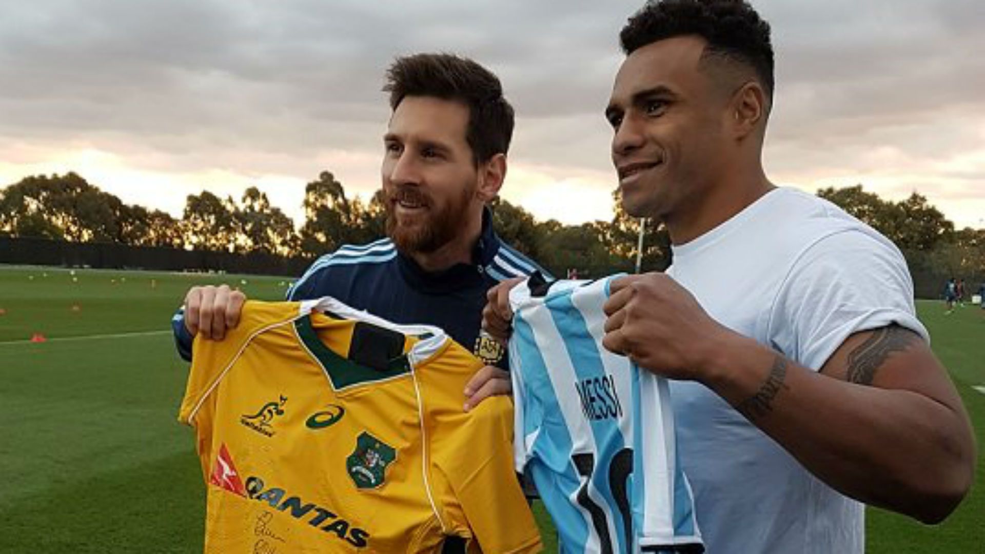 Lionel Messi Will Genia Seleccion Argentina Australia Wallabies 07062017