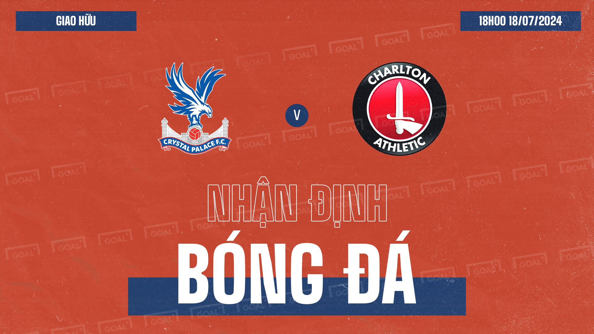 Crystal Palace vs Charlton Athletic Friendlies 2024 GFX