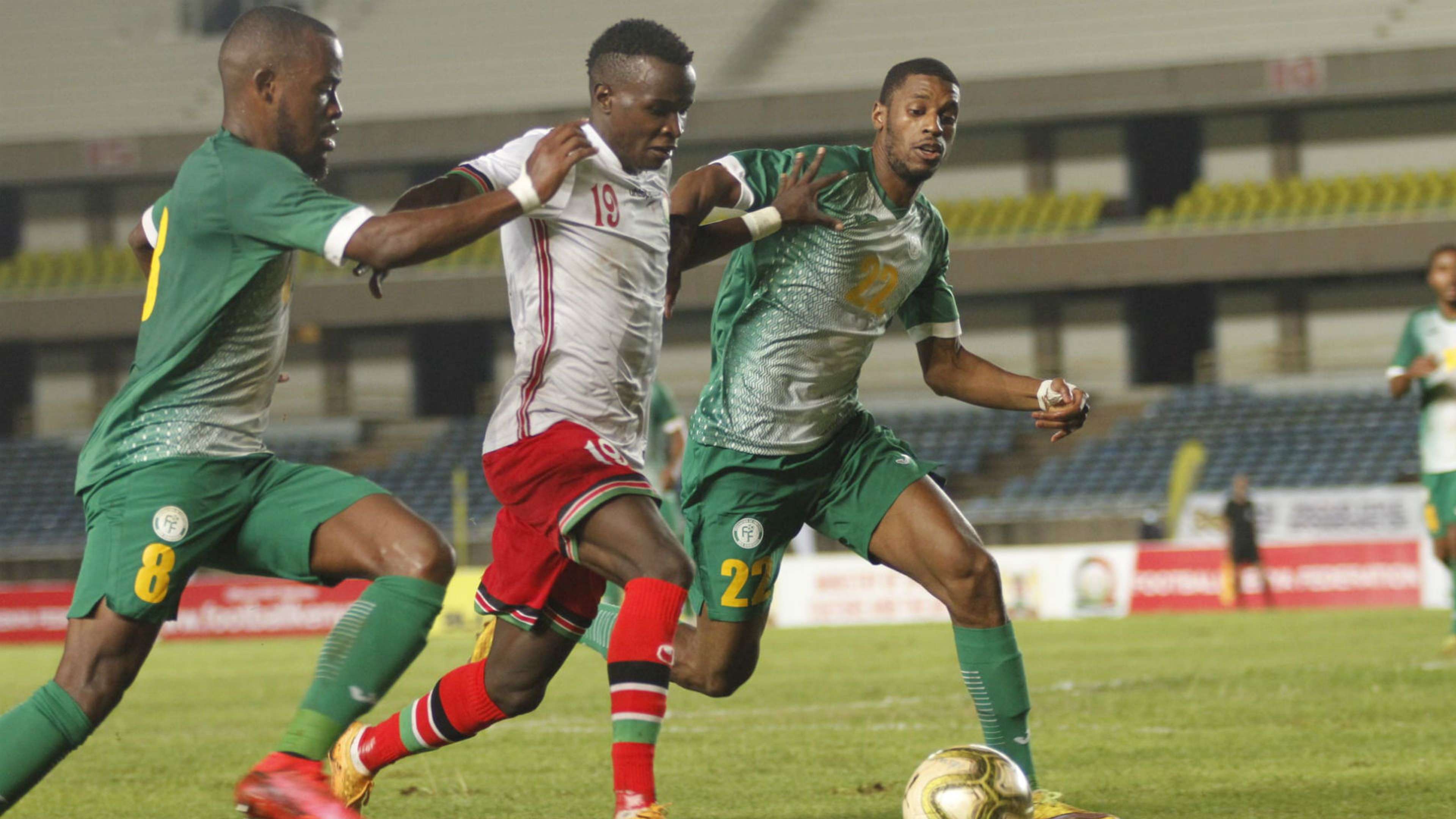 Cliff Nyakeya of Kenya and Harambee Stars vs Comoros afcon.