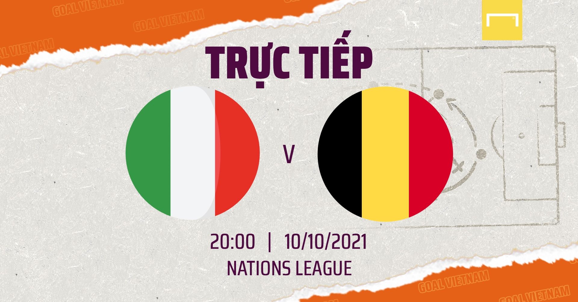 Live Italy vs Belgium 2020/21 Nations League GFX