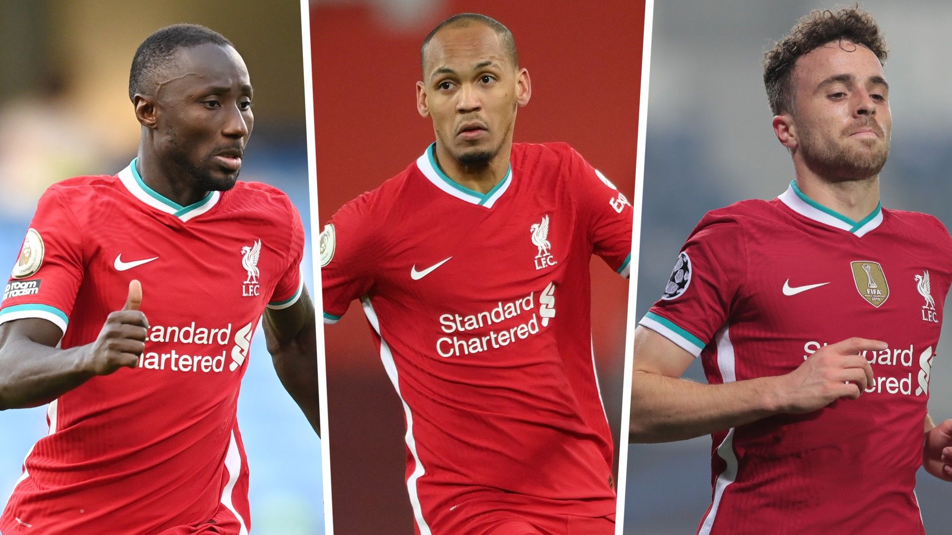 Naby Keita Fabinho Diogo Jota Liverpool 2021