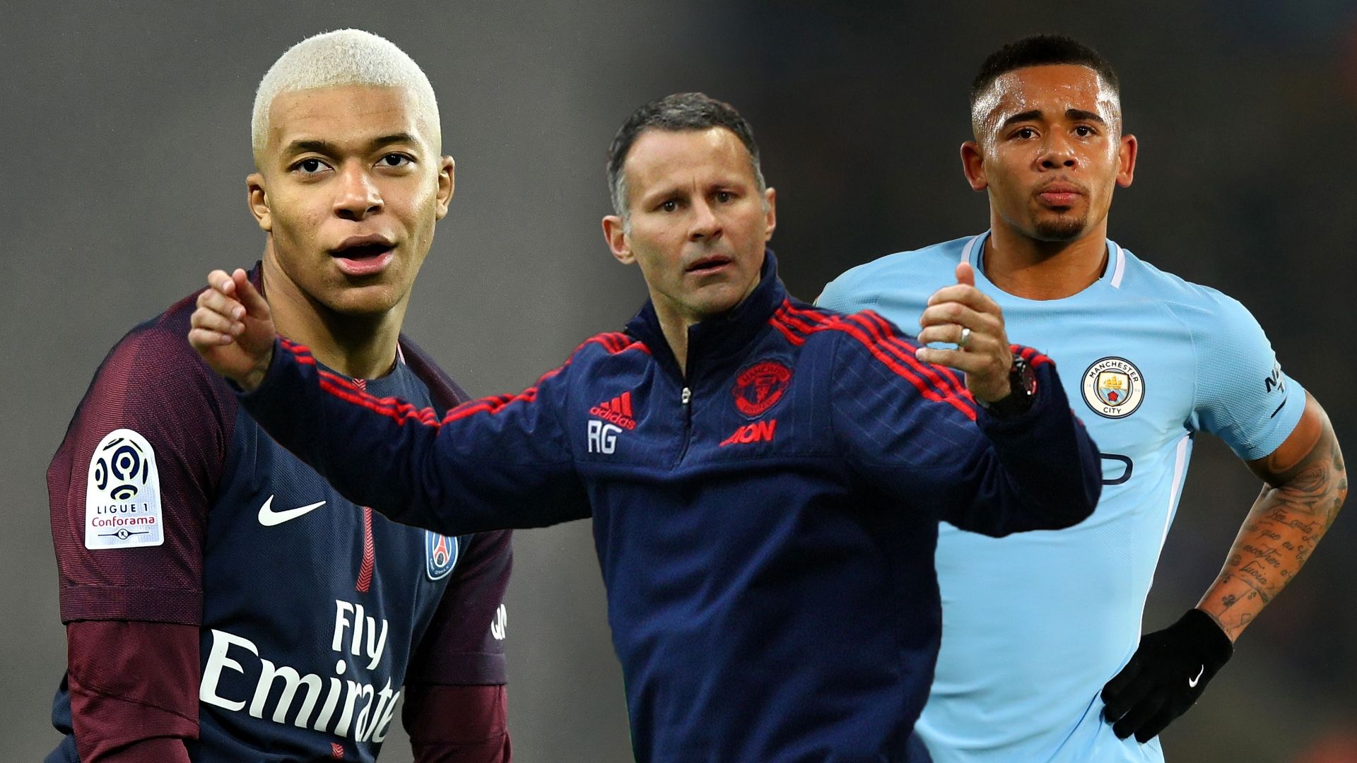 Mbappe, Gabriel Jesus, Giggs