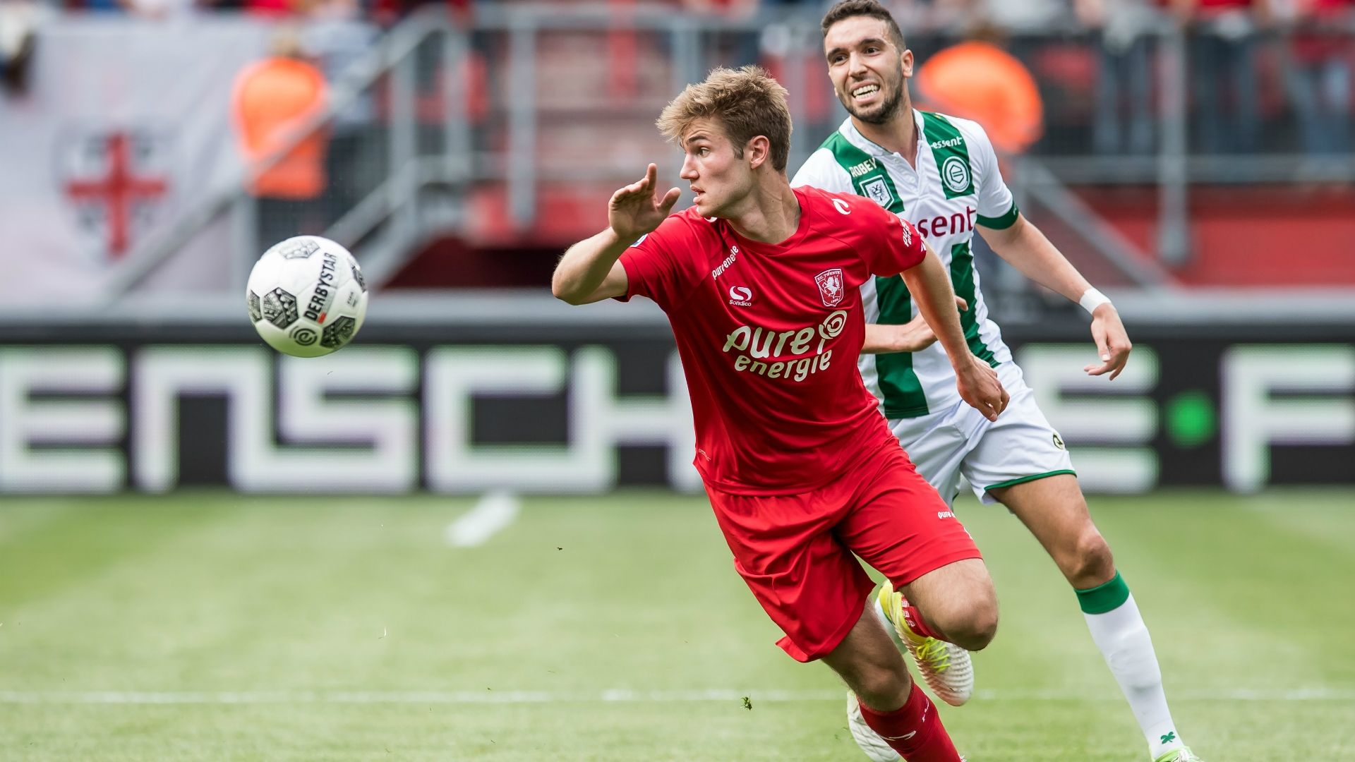 Joachim Andersen, Mimoun Mahi, FC Twente - FC Groningen, Eredivisie, 05142017