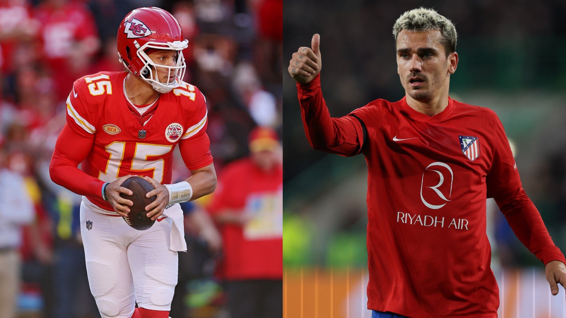 Pat Mahomes Antoine Griezmann split