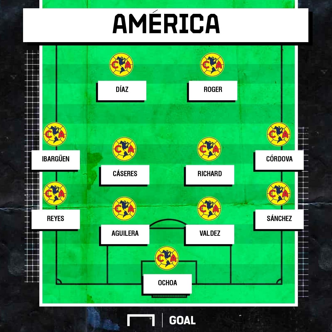 América alineación Sergio Díaz 3
