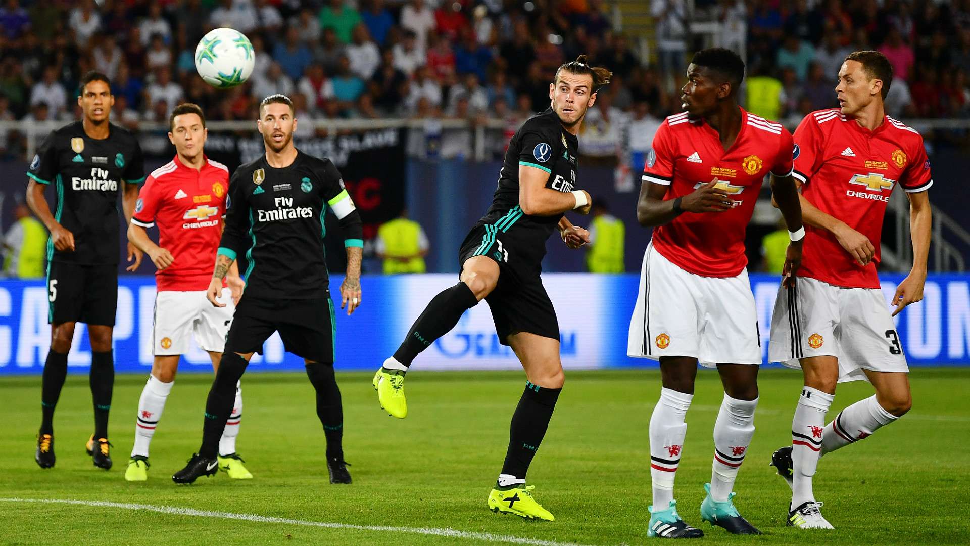 Gareth Bale Paul Pogba Matic Real Madrid Manchester United UEFA Supercup
