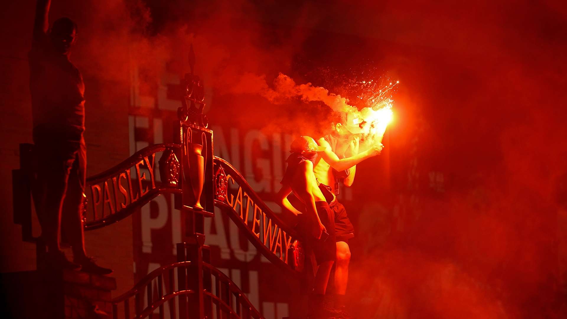 Liverpool Premier League title celebrations Anfield 2019-20