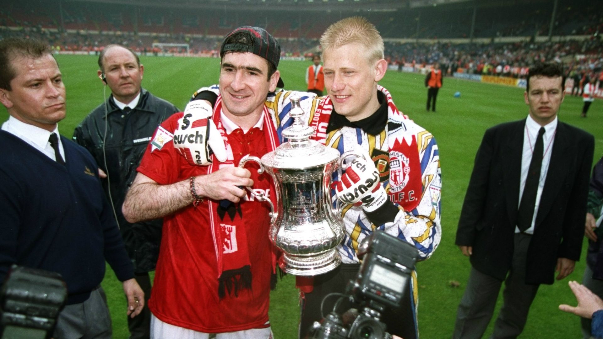 Peter Schmeichel Eric Cantona Manchester United