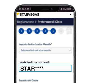 codice promozionale starvegas