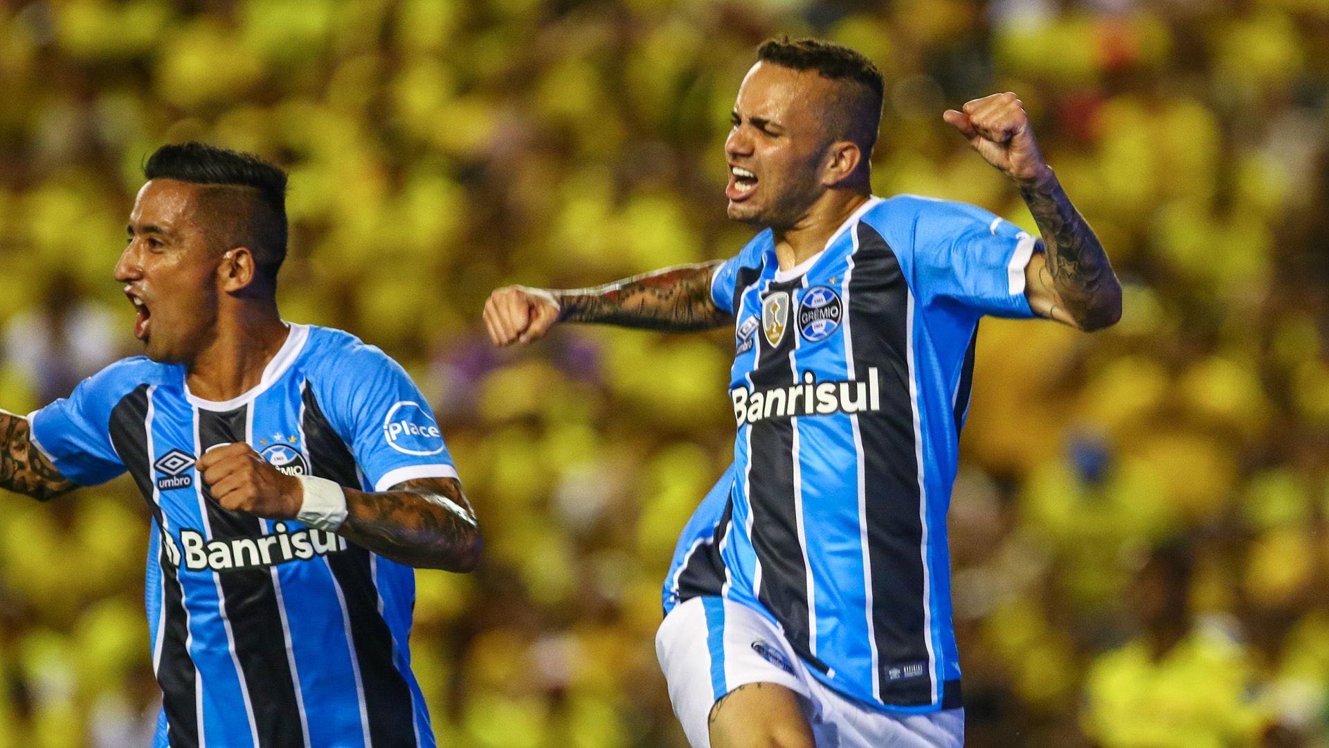 Luan Guilherme Lucas Barrios Barcelona SC Gremio Copa Libertadores 25102017