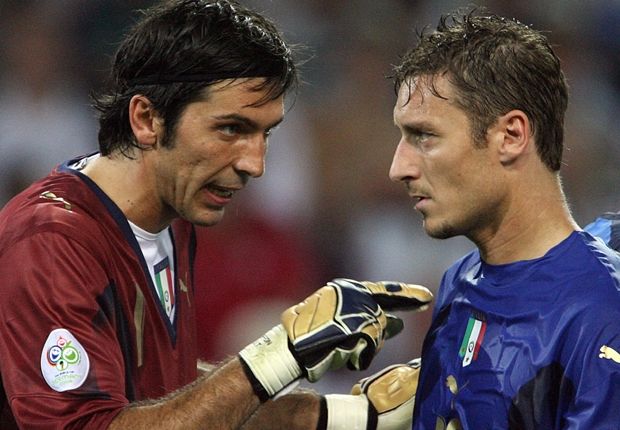 Buffon Totti Italy 2006