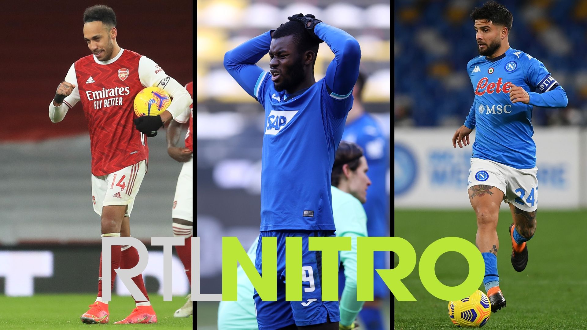 Header europa league rtl hoffenheim tsg 1899 bayer 04 leverkusen fc arsenal pierre-emerick aubameyang lorenzo insigne ssc neapel molde fk tv live-stream heute 2020 2021