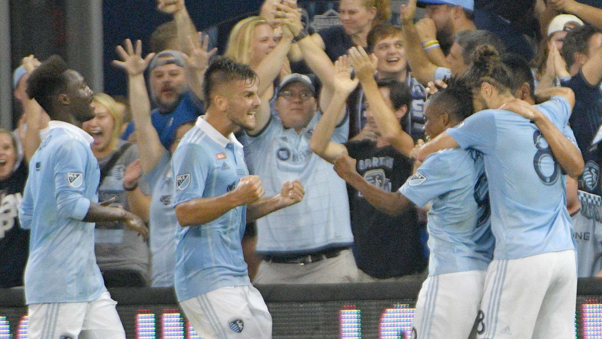 Sporting KC celebration