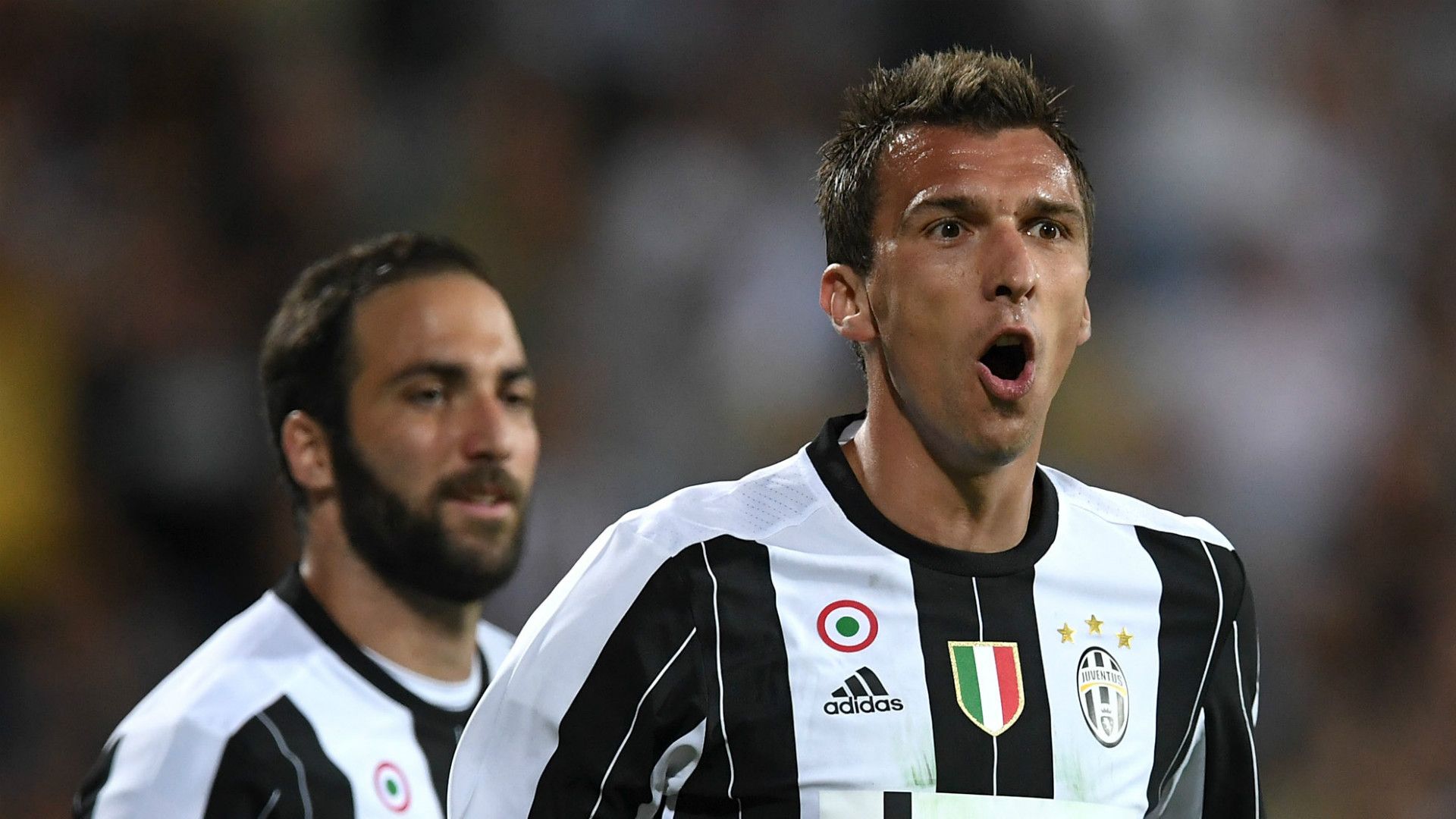 Mandzukic Higuain Juventus Espanyol