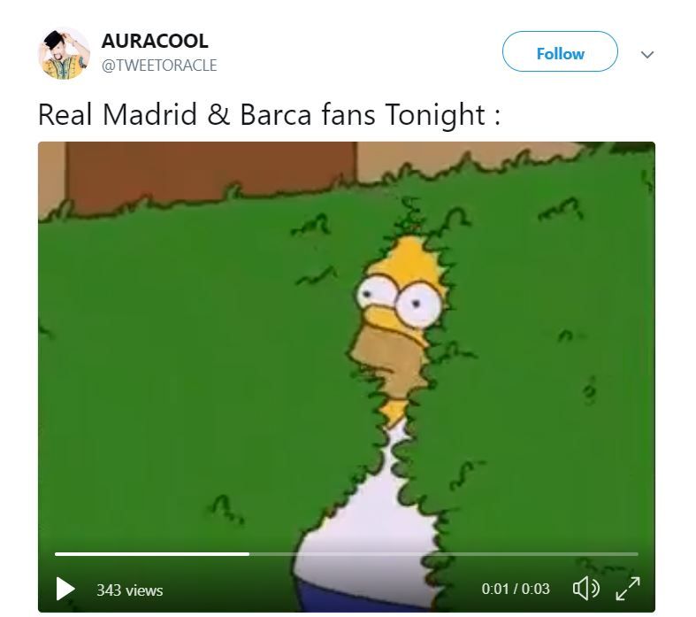 Real Madrid Barcelona reaction