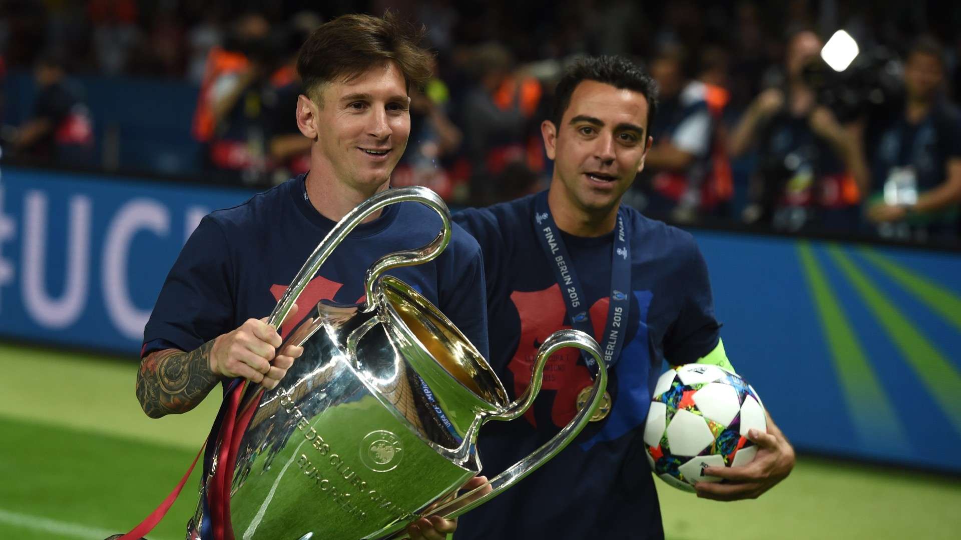 Xavi Lionel Messi Barcelona