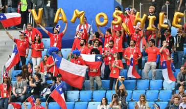 Болельщики Чили на Кубке конфедераций-2017