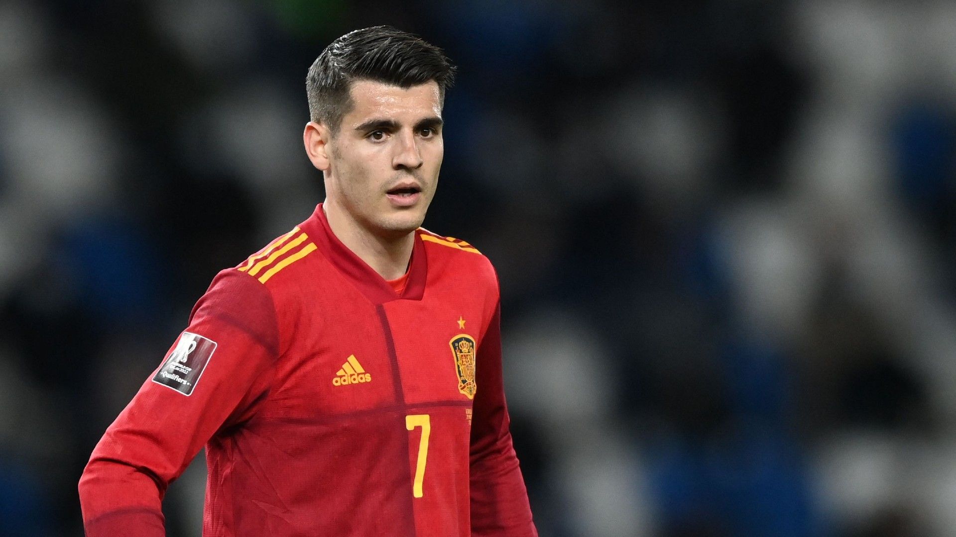 Alvaro Morata Georgia vs Spain 2022 World Cup qualifier