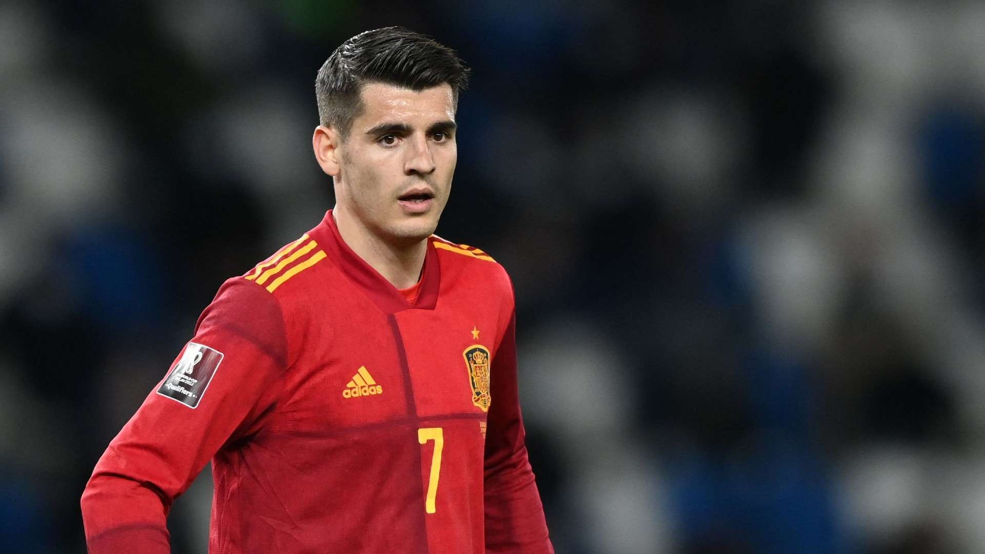 Alvaro Morata Georgia vs Spain 2022 World Cup qualifier