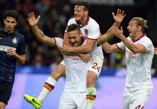 FRANCESCO TOTTI ALESSANDRO FLORENZI INTER-ROMA SERIE A