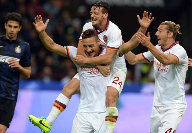 FRANCESCO TOTTI ALESSANDRO FLORENZI INTER-ROMA SERIE A